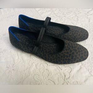 Rothy’s The Square Leopard Cheetah Mary Jane Flats Glam Chic Fall Style